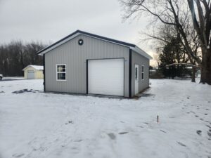 a space that has gone through garage door replacement