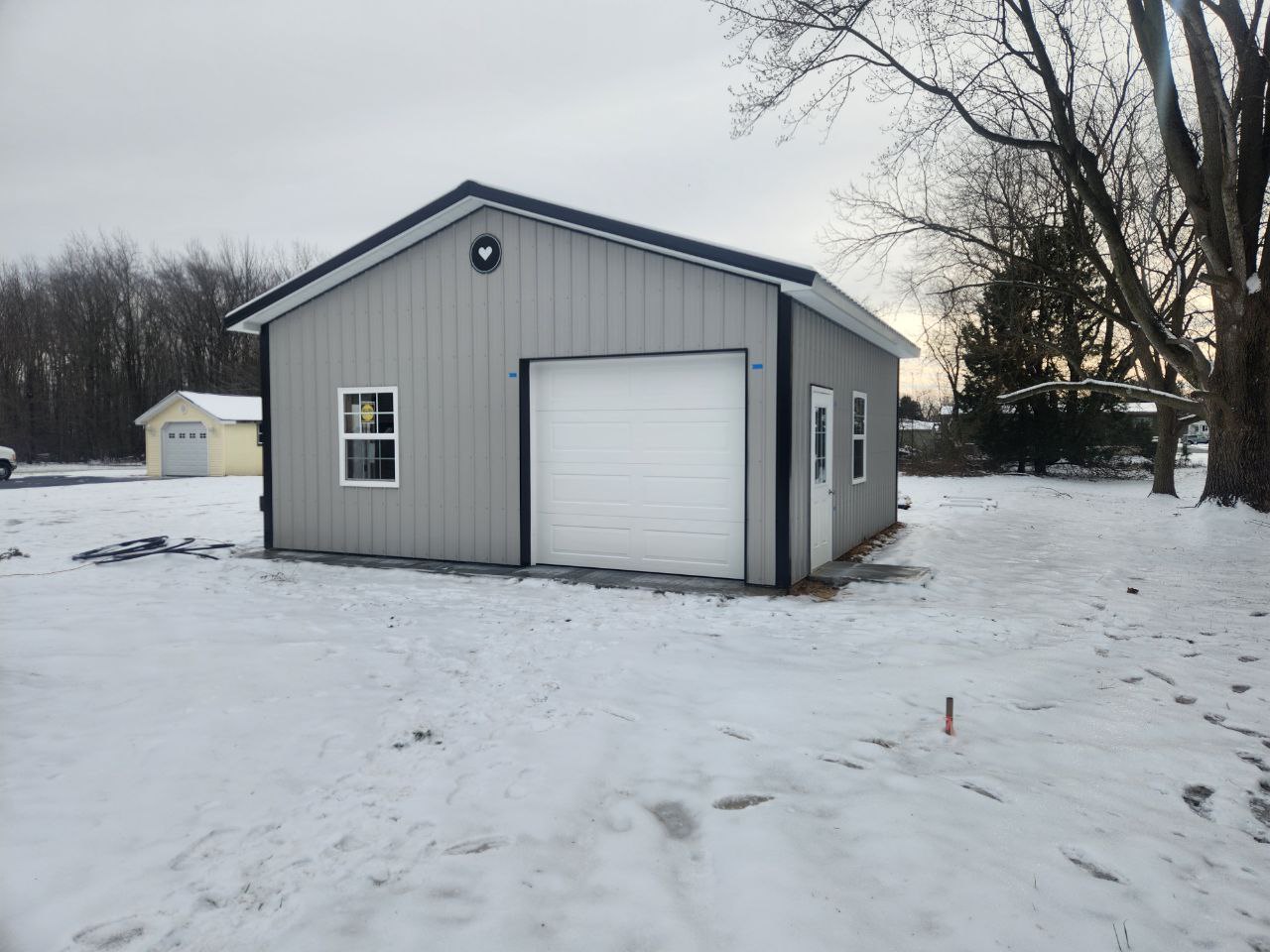 a space that has gone through garage door replacement
